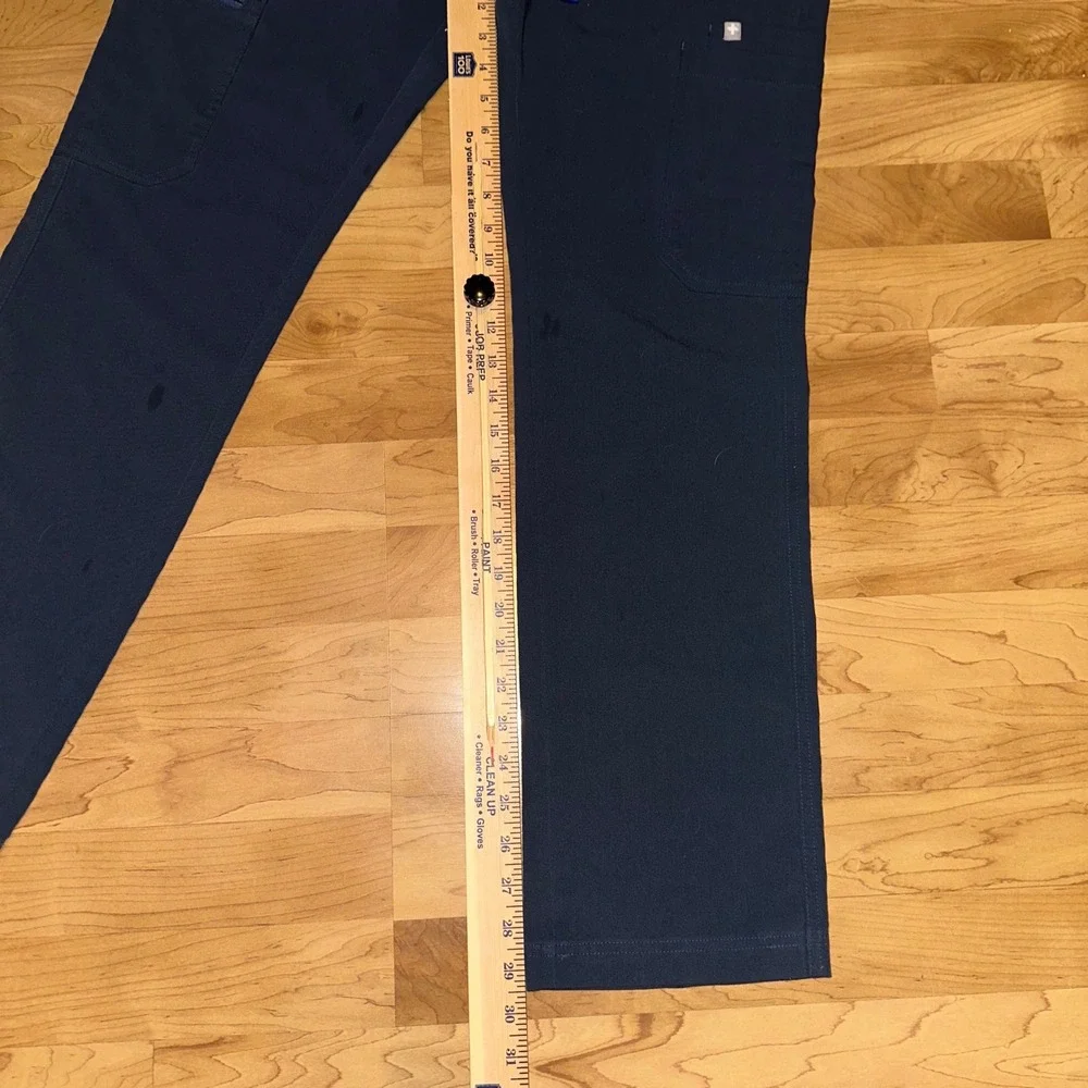 Figs Men Scrub Pants Cairo technical collection size small zip fly blue‎